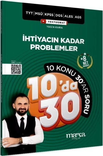 KPSS MEB AGS YKS TYT MSÜ DGS ALES İhtiyacın Kadar Problemler Kampı 10 da 30 Soru Bankası Marka ürün görseli 1