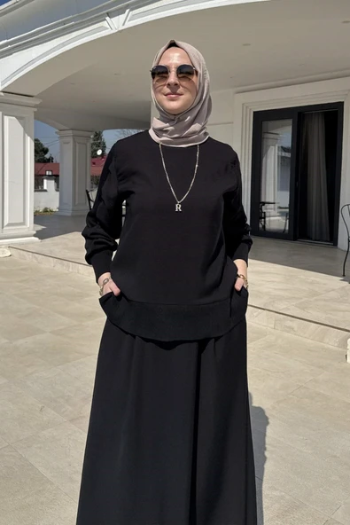İpek Modal Takım Siyah - Resim 4