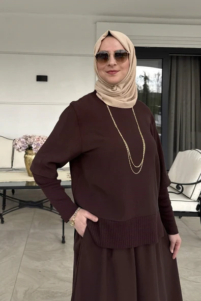 Ela Modal Takım Kahve - Resim 4