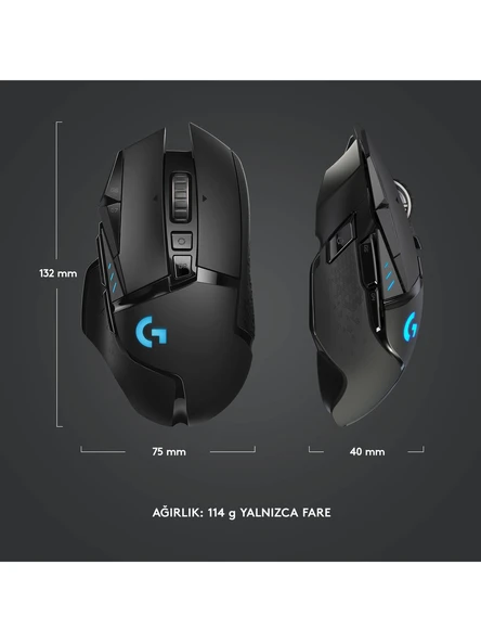Logitech G502 Lightspeed Kablosuz Oyuncu Mouse - Resim 10