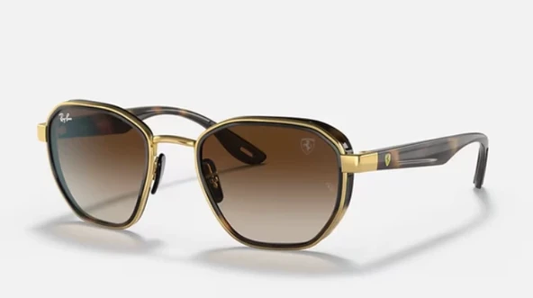 Ray-Ban Scuderia Ferrari 3674M F029A2 Gold-Brown Güneş Gözlüğü ürün görseli 1
