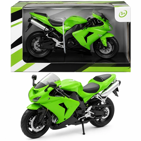 PTTAVM: 1/12 Zx-10r 2006 Model Yeşil Motorsiklet