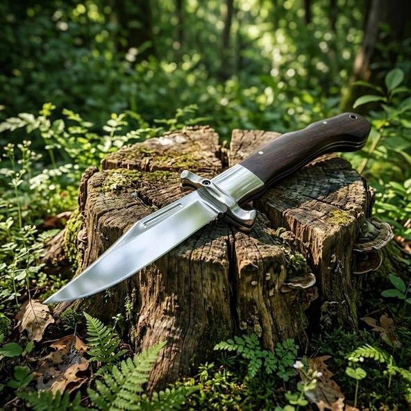 Knivox Sibirya Company FB3087 Özel Seri Bowie Namlu Avcı ve Rus Kamp Bıçağı - 440C Çelik ürün görseli 1