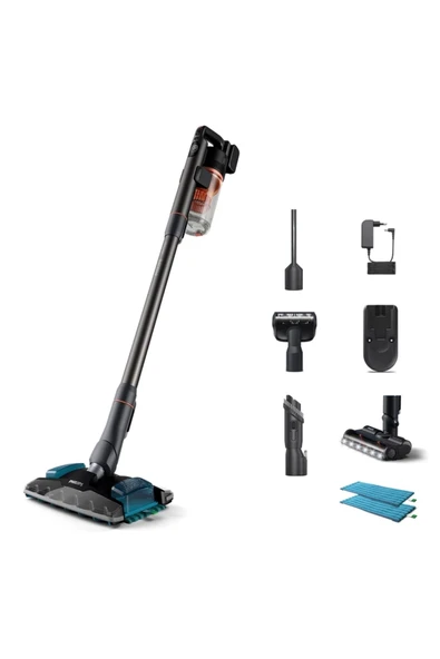 Philips XC8054/01 Aqua Plus  Kablosuz Dik Süpürge - Resim 2
