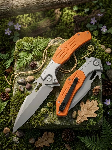 Knivox Browning D2 Çelik Rulmanlı Sistem Outdoor Kamp Bıçağı ürün görseli 1