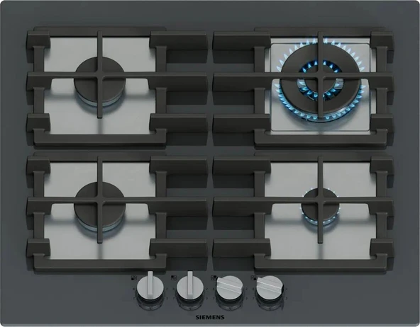 Siemens EP6A8HI40 Ocak Ankastre Gazlı Sert Cam Antrasit Gri ürün görseli 1