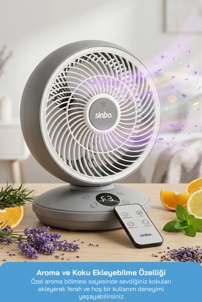 SİNBO SF-7702 MASAÜSTÜ VANTİLATÖR FAN - Resim 5