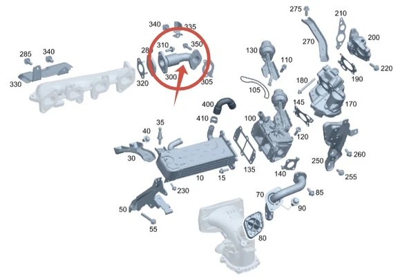EGR SPİRALLİ BORUSU SPRİNTER 651 EURO5 W906 - Resim 3
