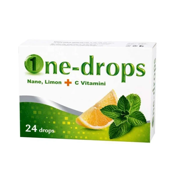 One Drops Nane Limon + Vitamin C 24 Pastil 8681057001213 ürün görseli 1