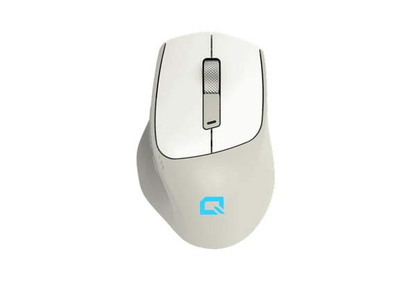 Quantum Gaming Aero AirSilent Kablosuz Sessiz Ergonomik Beyaz Mouse ürün görseli 1