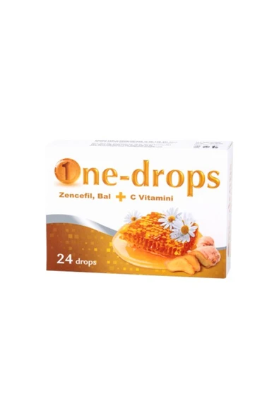 One Drops Zencefil, Bal + C Vitamini 24 Pastil ürün görseli 1
