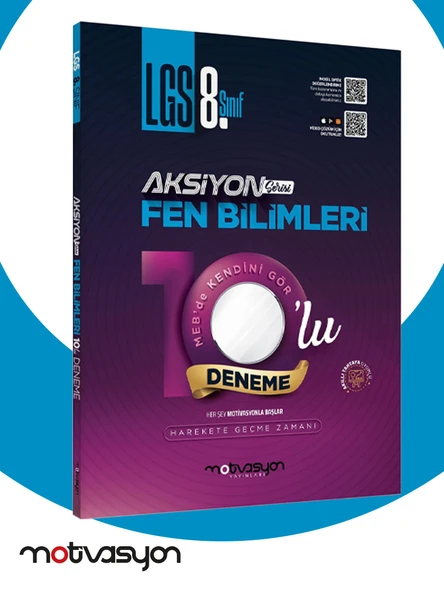 Motivasyon LGS 8. Sınıf Aksiyon Fen Bilimleri 10'lu Genel Deneme ürün görseli 1