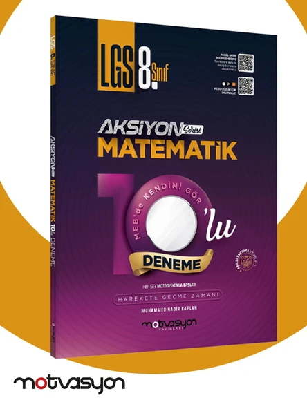 Motivasyon LGS 8. Sınıf Aksiyon Matematik 10'lu Genel Deneme ürün görseli 1
