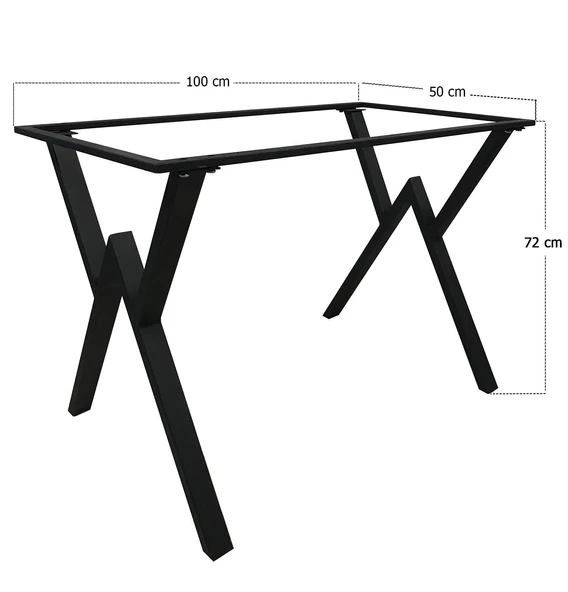 Retro Metal Masa Ayak - X Ayak (50x100cm Çerçeve ) ürün görseli 1