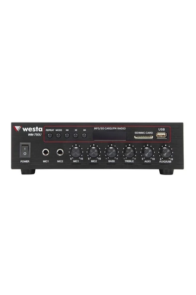Westa WM-750U 80 Watt Mixser Amfi ürün görseli 1