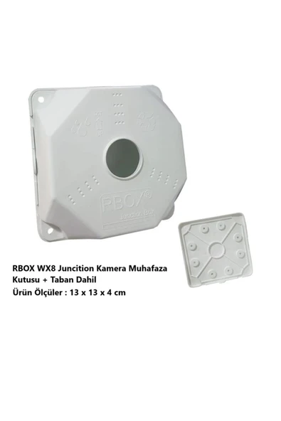 Rbox WX8 Juncition Duvar Buatı Montaj Buatı Kamera Muhafaza Kutusu Taban Dahil Büyük Boy ürün görseli 1