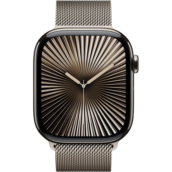 Apple Watch Series 10 GPS + Cellular 46mm Natürel Titanyum Kasa ve Natürel Milano Loop Kordon Akıllı Saat Teşhir (Açıklamayı Okuyunuz) ürün görseli 1