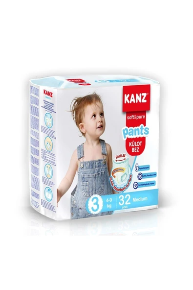 Bebek Külot Bez 4-9 Kg 3 Medium 32'li ürün görseli 1