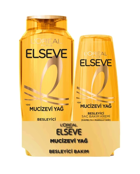 L'Oreal Paris Elseve Mucizevi Yağ Şampuan 300ml+175ml Krem ürün görseli 1
