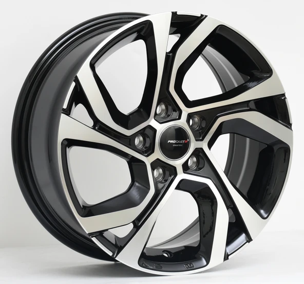 7X16 PRO-65229 5X114.3 ET40 66.1 BLACK MACHINED XL ürün görseli 1
