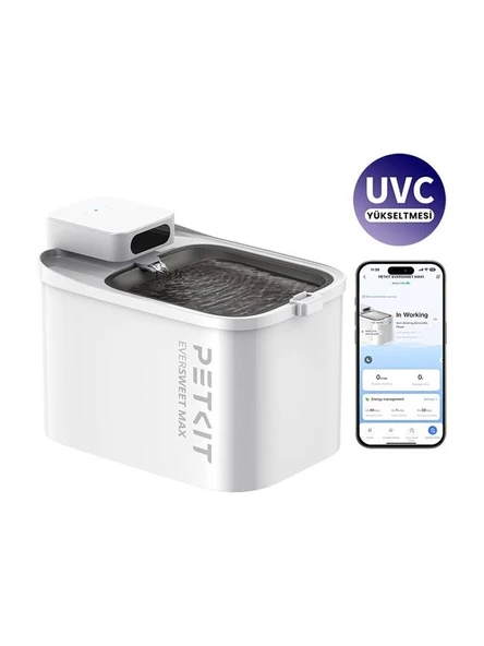 Petkit Eversweet Max (Uvc) Su Pınarı (Resmi Distribütör Garantili) ürün görseli 1