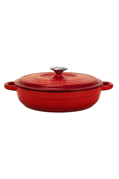 Lava New Heritage Kırmızı 28 cm Basık Döküm Tencere ürün görseli 1