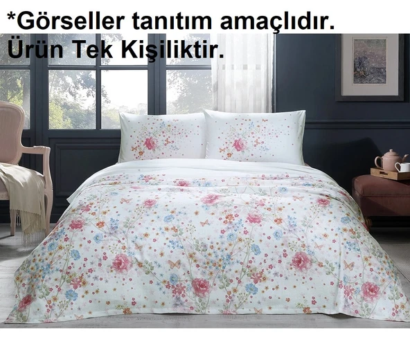 Özdilek Rf -Visterya Beyaz- Tek Kişilik Pike Takımı ürün görseli 1