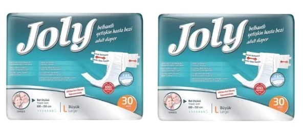 JOLY HASTA ALT BEZİ BEL BANTLI LARGE  60 ADET ürün görseli 1