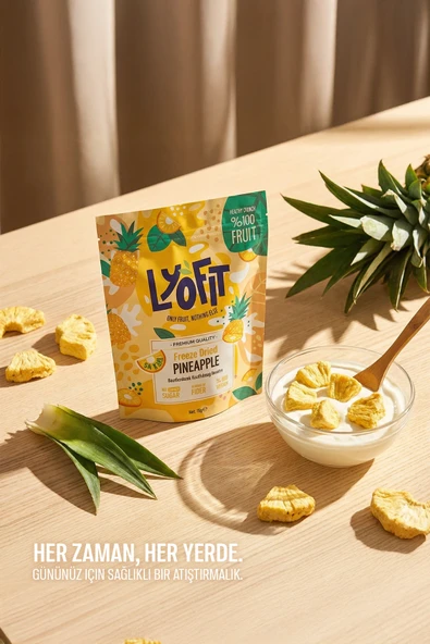 Freeze Dried Ananas 15g - Resim 2