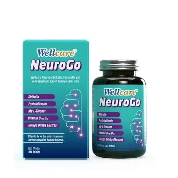 Wellcare NEUROGO 30 Tablet ürün görseli 1