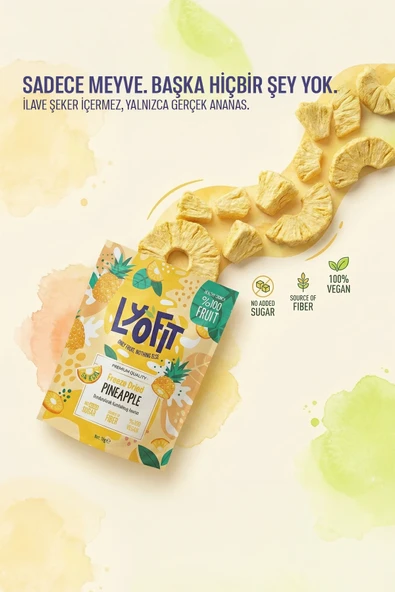 Freeze Dried Ananas 15g - Resim 3