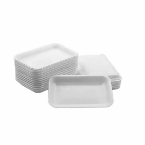 ŞeyliŞeyler - Köpük Tabak 1 Litre Kapaksız 250 Adet ürün görseli 1
