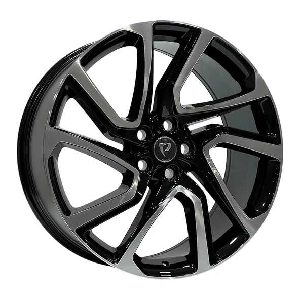 9.5X21 BK-5704 5X120 ET50 72.6 BLACK MACHINED XL ürün görseli 1