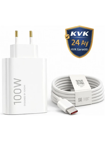 Xiaomi  100W Ultra Hızlı Şarj Cihazı ve 6A Type-C Kablo Seti - MDY-12-ED ürün görseli 1