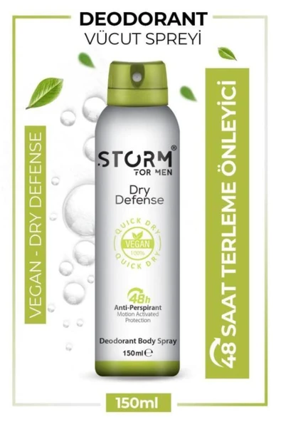 STORM DEODORANT 150ML ERKEK YEŞİL ürün görseli 1