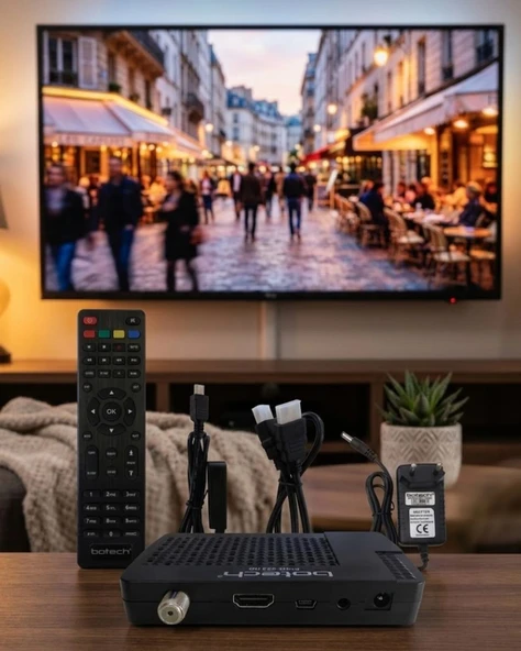 Hd Uydu Receiver Usb Medya Oynatıcı Özellikli Çok Dilli Menü Destekli ürün görseli 1