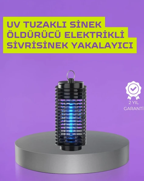 Kapalı Ve Açık Alanlarda Etkili Elektrikli Sivrisinek Katili – Uv Işıklı Tuzak ürün görseli 1