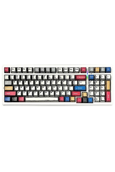 Aula F99 Comic RGB GrayWood V3 Switch Kablolu/Kablosuz Mekanik Oyuncu Klavyesi Outlet ürün görseli 1