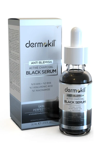 DERMOKİL YÜZ SERUMU 30ML BLACK SERUM - Resim 2