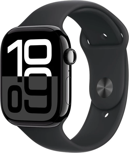 Apple Watch Series 10 GPS + Cellular 46mm Simsiyah Alüminyum Kasa ve Siyah Spor Kordon Akıllı Saat Outlet (Açıklamayı Okuyunuz) ürün görseli 1
