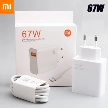 Xiaomi 67W Hızlı Şarj Cihazı ve 6A Type-C Kablo Seti - MDY-12-EH ürün görseli 1