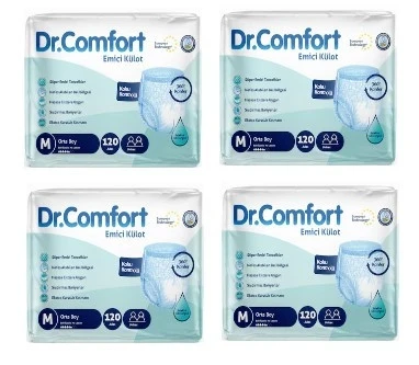 DR.COMFORT Yetişkin Emici Külot Medium 30'lu 4 Paket 120 Adet ürün görseli 1