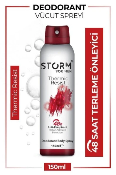 STORM DEODORANT 150ML ERKEK KIRMIZI ürün görseli 1
