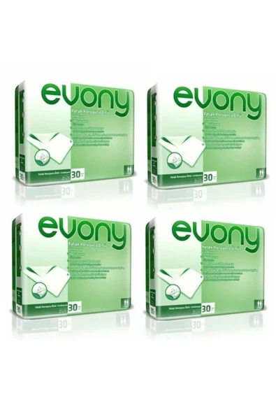 EVONY 60x90 Yatak Koruyucu Örtü 120 Adet Alez 30 X 4 Paket ürün görseli 1