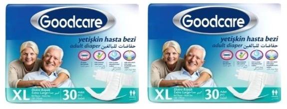 GOODCARE Hasta Bezi Yetişkin Bel Bantlı Tekstil Yüzey Xl Extra Large - Ekstra Büyük 60 Adet (2PK-30) ürün görseli 1