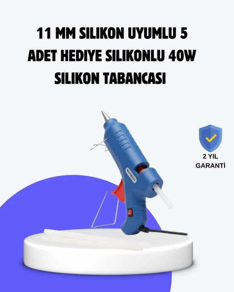 Sıcak Mum Tabancası 40w 5 Silikon Hediyeli Kolay Ve Hızlı Yapıştırma ürün görseli 1