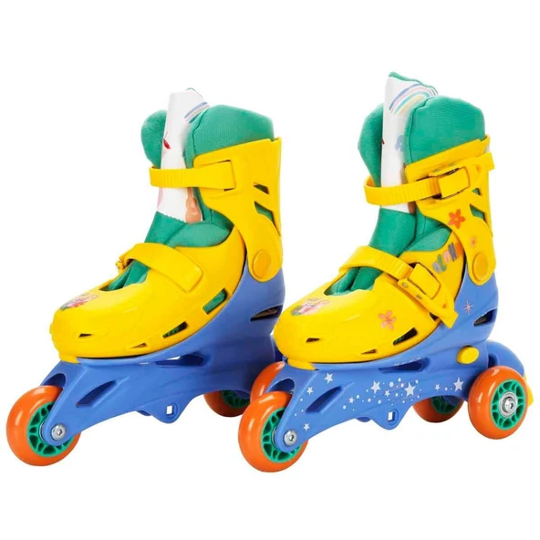 Disney Stitch 3 Tekerlekli Inline Paten - 29-32 Numara Ayarlanabilir Başlangıç Pateni ürün görseli 1