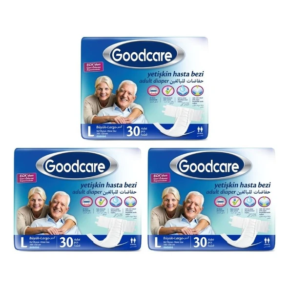 GOODCARE Belbantlı Hasta Bezi 90 Adet Büyük Large ürün görseli 1