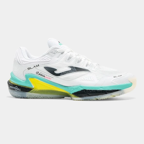Joma TSLAMS2632OM Slam Erkek Padel Ayakkabısı Beyaz/Sarı ürün görseli 1