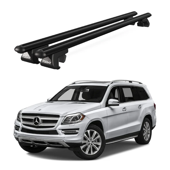 Venüs Mercedes-Benz GL (X166) (2013-2016) Uyumlu Siyah Ara Atkı Port Bagaj Tavan Barı ürün görseli 1